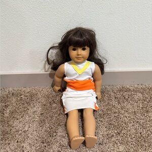 Samantha American Girl Doll with Orange and White Dress